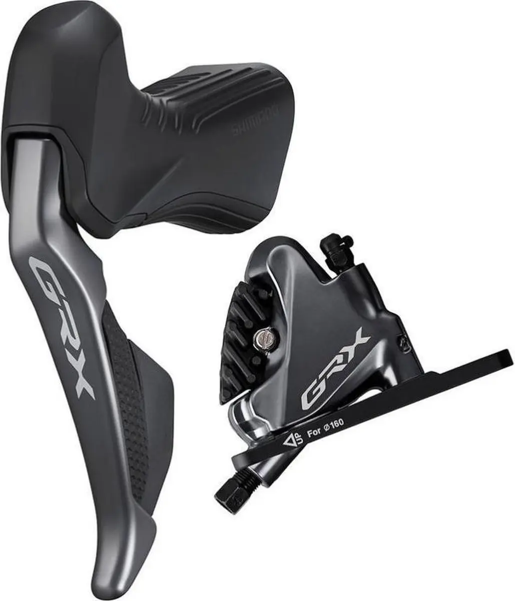 Shimano Schijfremset Grx-rx810 Links Voor 2-speed Di2 Zwart