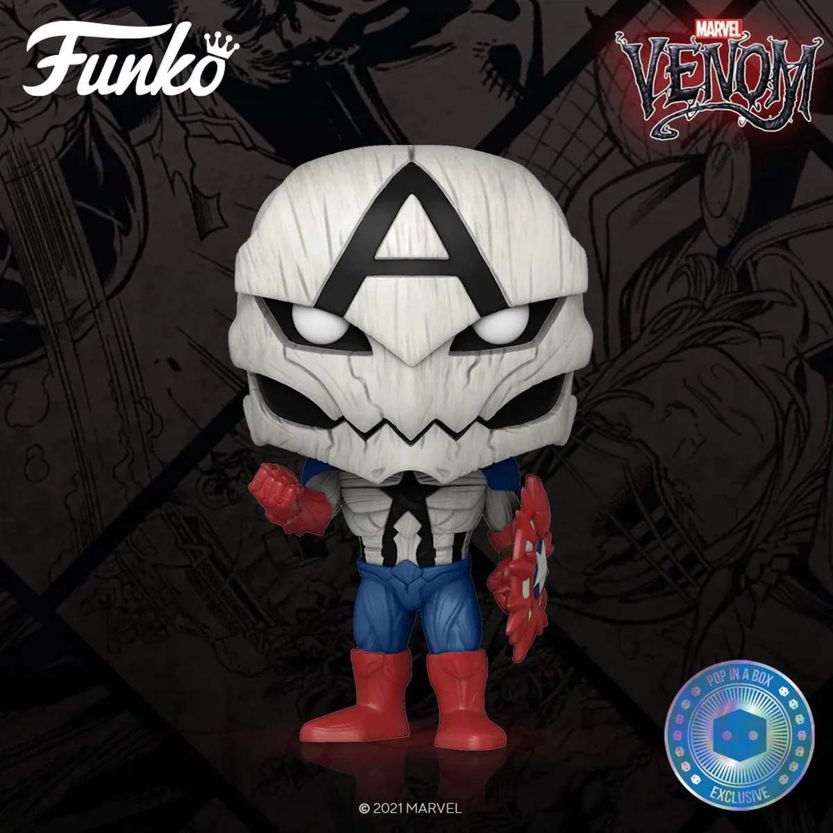 Funko Pop! Poison Captain America #856 - Multicolor