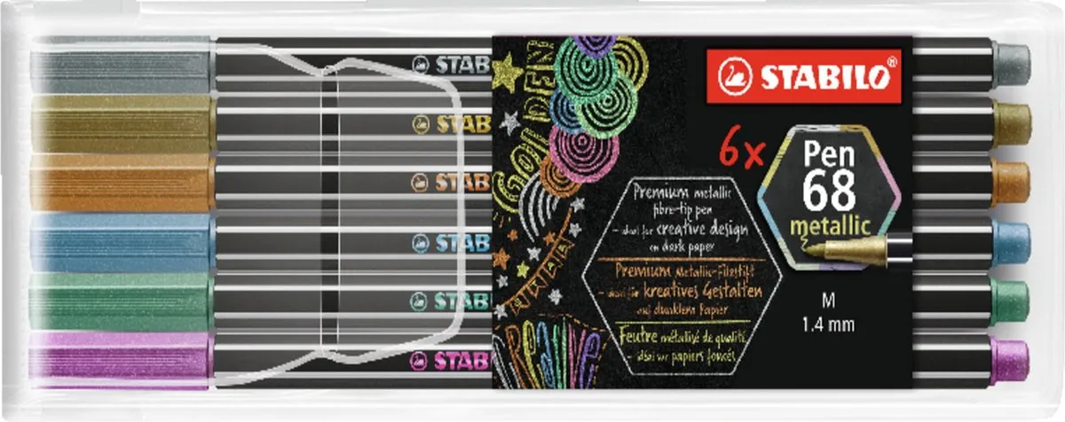 STABILO Pen 68 Metallic Viltstiften