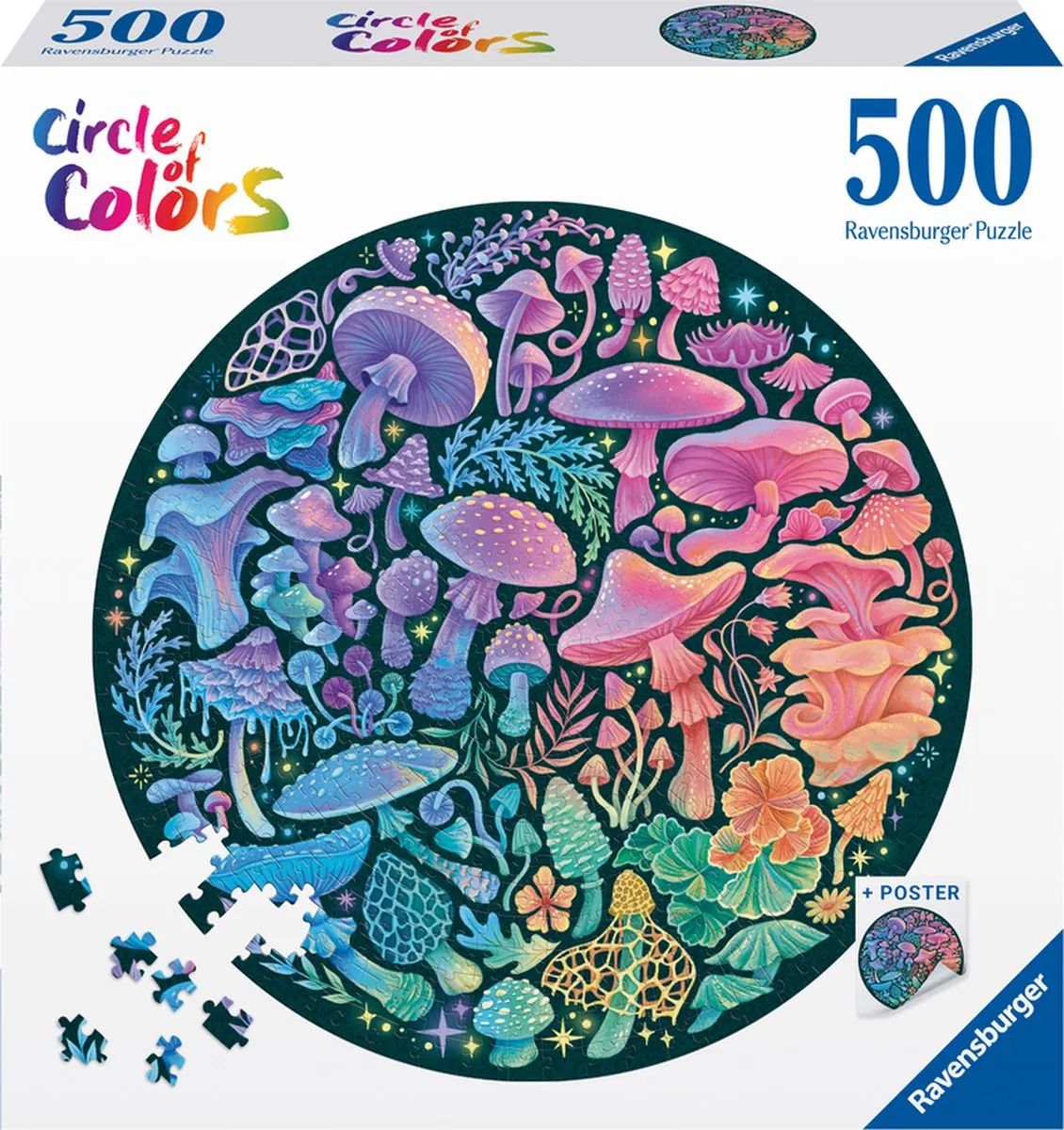 Ravensburger Circle of Colors Champignons Legpuzzel 500 Stuks