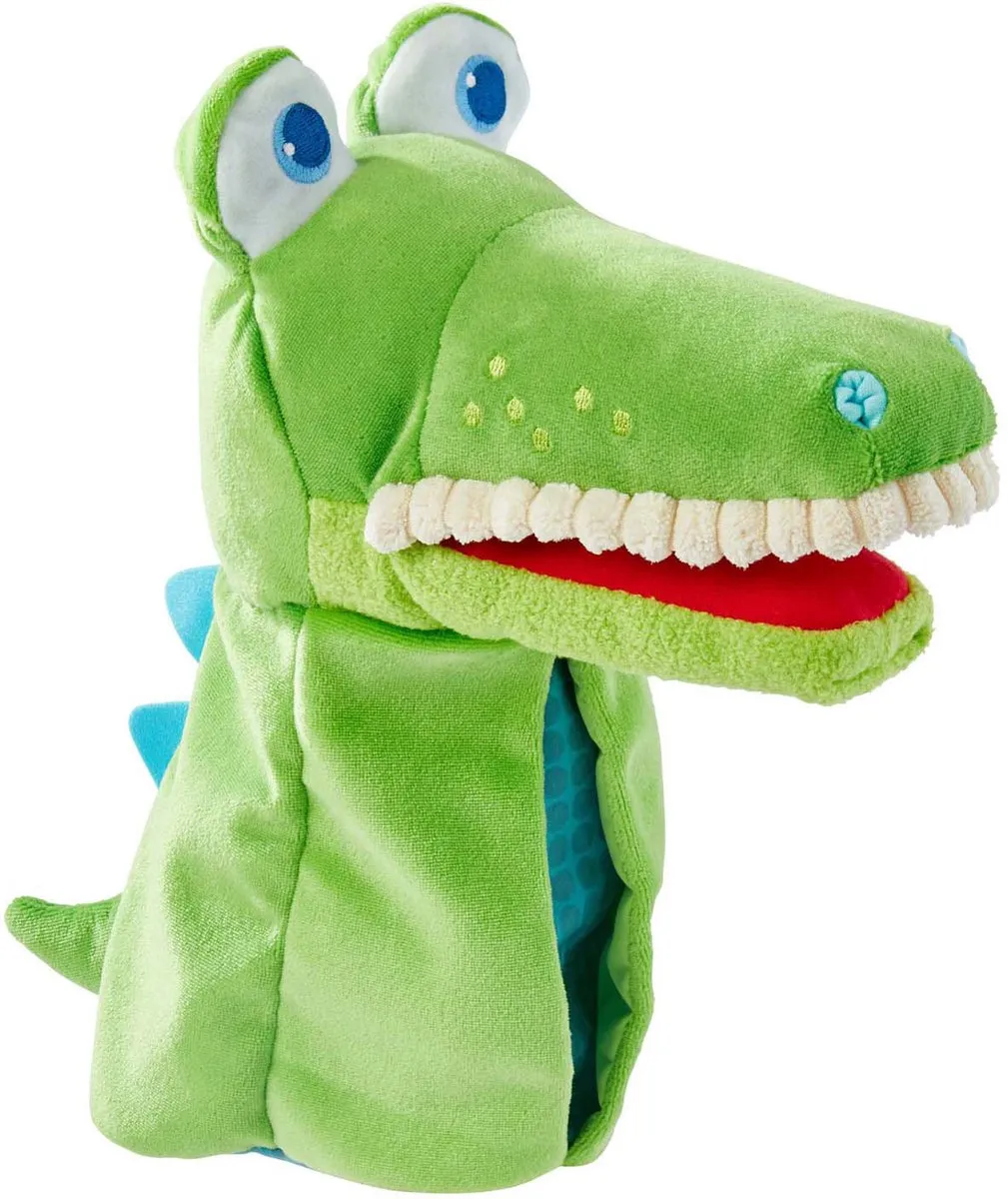 Haba Handpop Kroko Junior 30cm - Groen