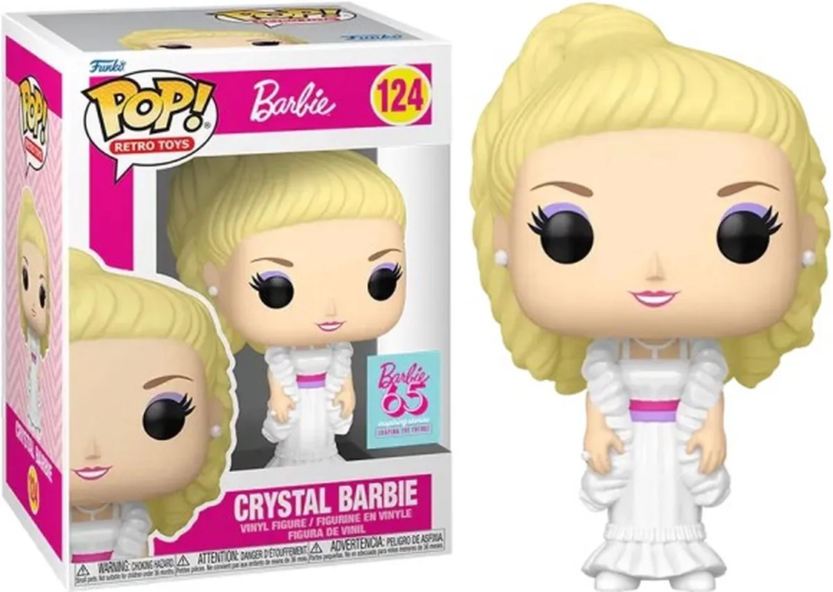 Funko Pop Barbie Crystal Glitter #124 - 9,5 cm - Multi - afbeelding 6 van 6