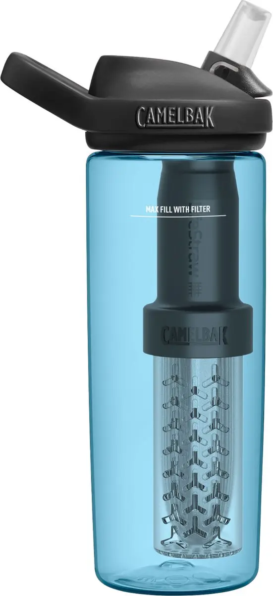 CamelBak Eddy+ LifeStraw Drinkfles 600ml - Blauw