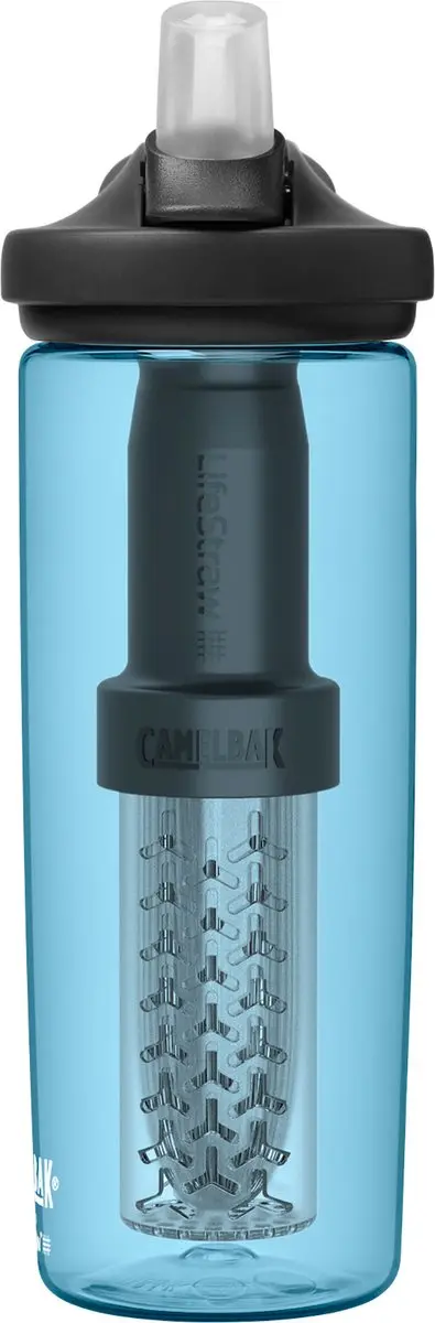 CamelBak Eddy+ LifeStraw Drinkfles 600ml - Blauw