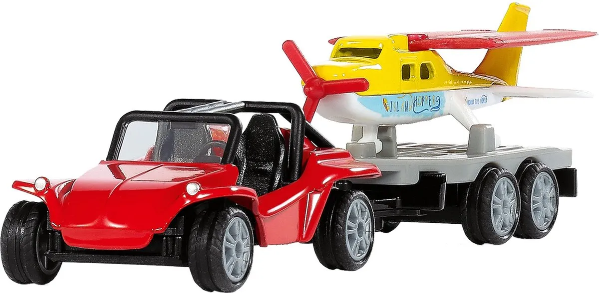 SIKU 1696 Buggy met Sportvliegtuig - Meerkleurig - afbeelding 6 van 6