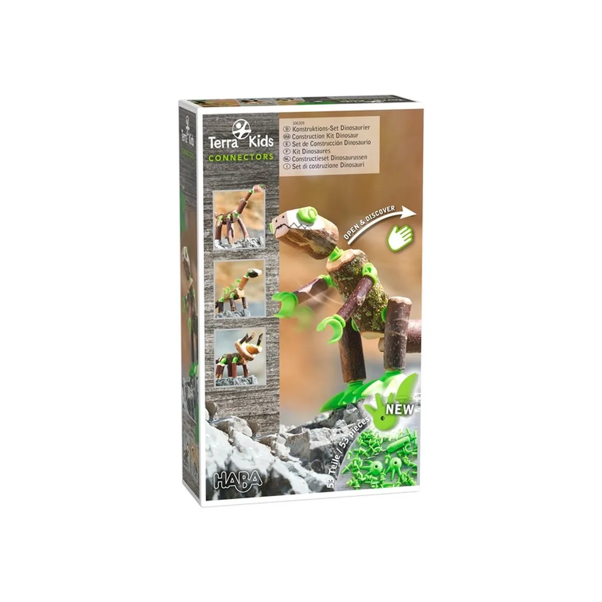 HABA Terra Kids Connectors Constructieset Dinosaurussen - Multikleur