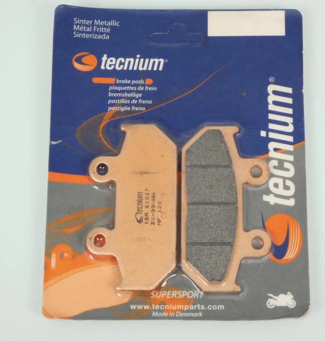 tecnium remblokje voor motor honda 1000 cbr f 1987-1988 mf100 av nieuw
