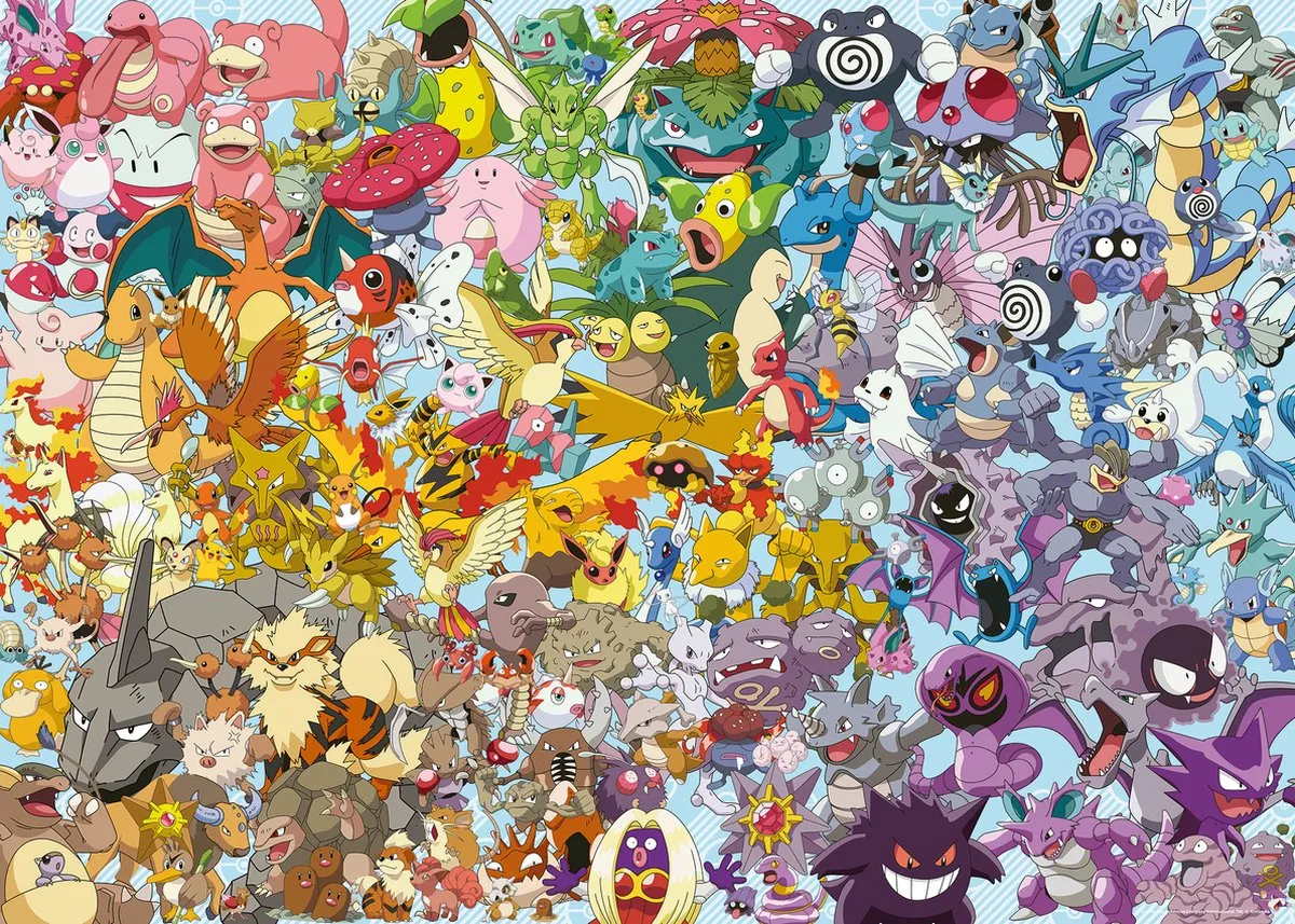 Ravensburger Pokémon Challenge Legpuzzel 1000 Stuks - Multicolor