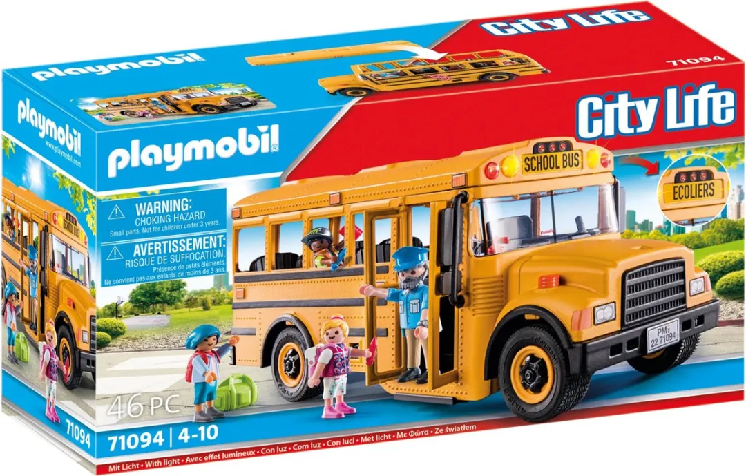 Playmobil City Life Amerikaanse Schoolbus 71094 - Multicolor