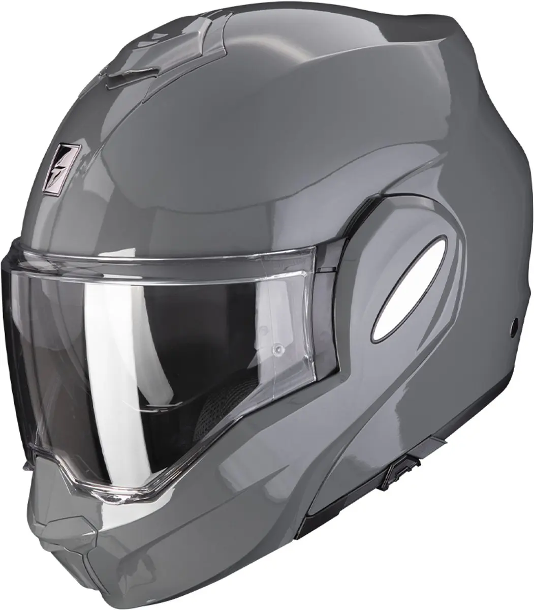 Scorpion Exo-Tech Evo Solid Cement Grijs Systeemhelm