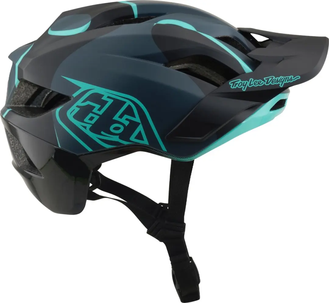 Troy Lee Designs Mips Flowline SE Fietshelm - XS/S - Donkerblauw/Turquoise - afbeelding 2 van 6