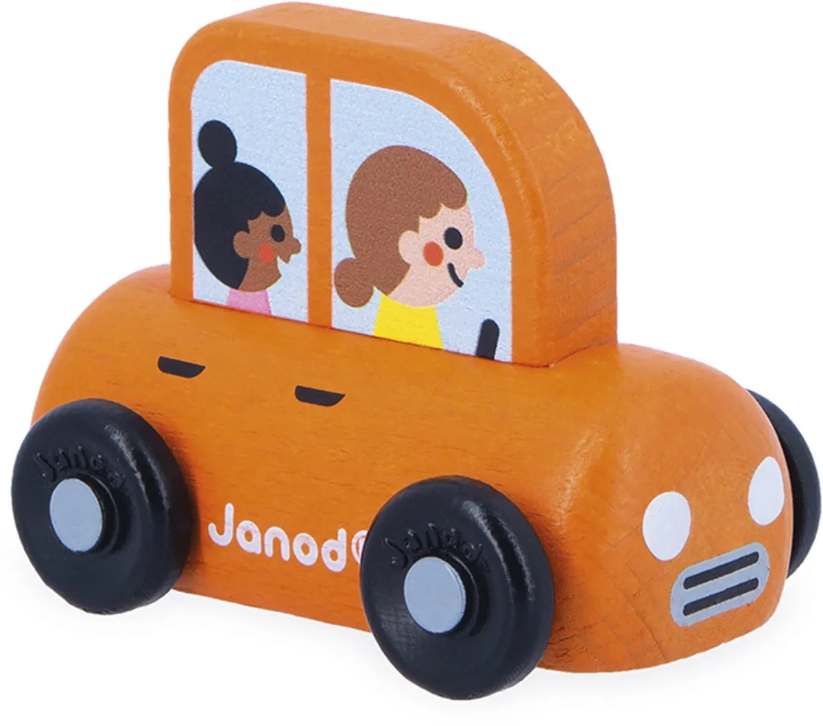 Janod Cross Roads Houten Gezinsauto 11.5911 - Oranje