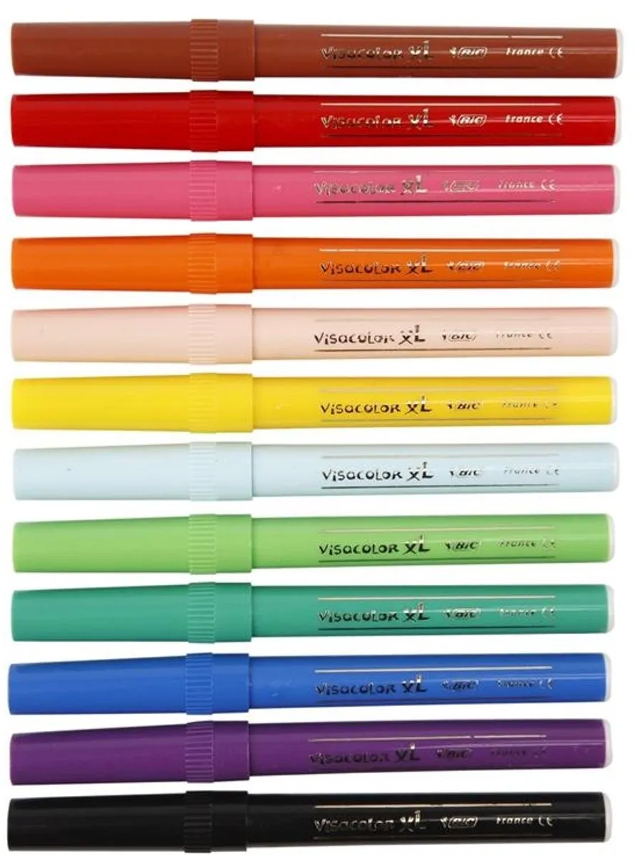 Bic Kids Visa Color Viltstiften - 12 Stuks Multicolor - afbeelding 6 van 6