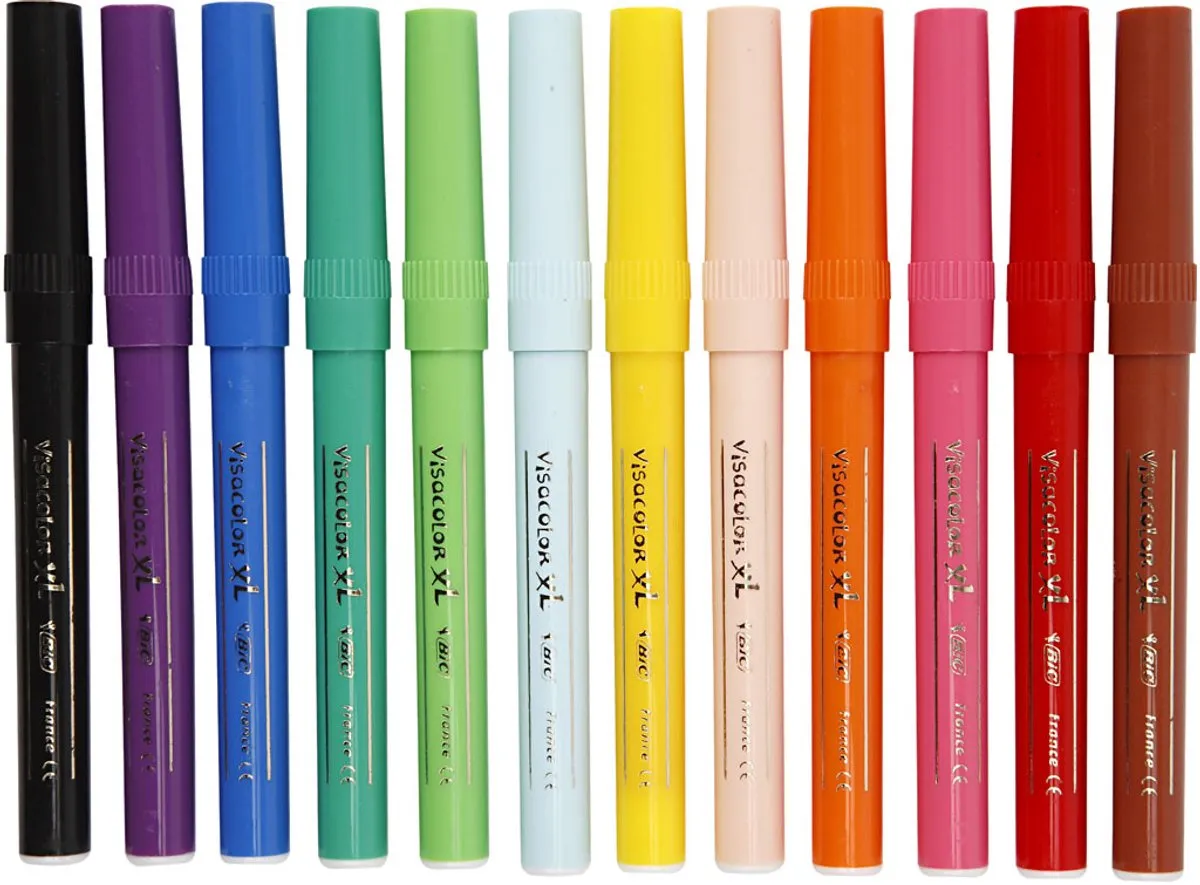 Bic Kids Visa Color Viltstiften - 12 Stuks Multicolor