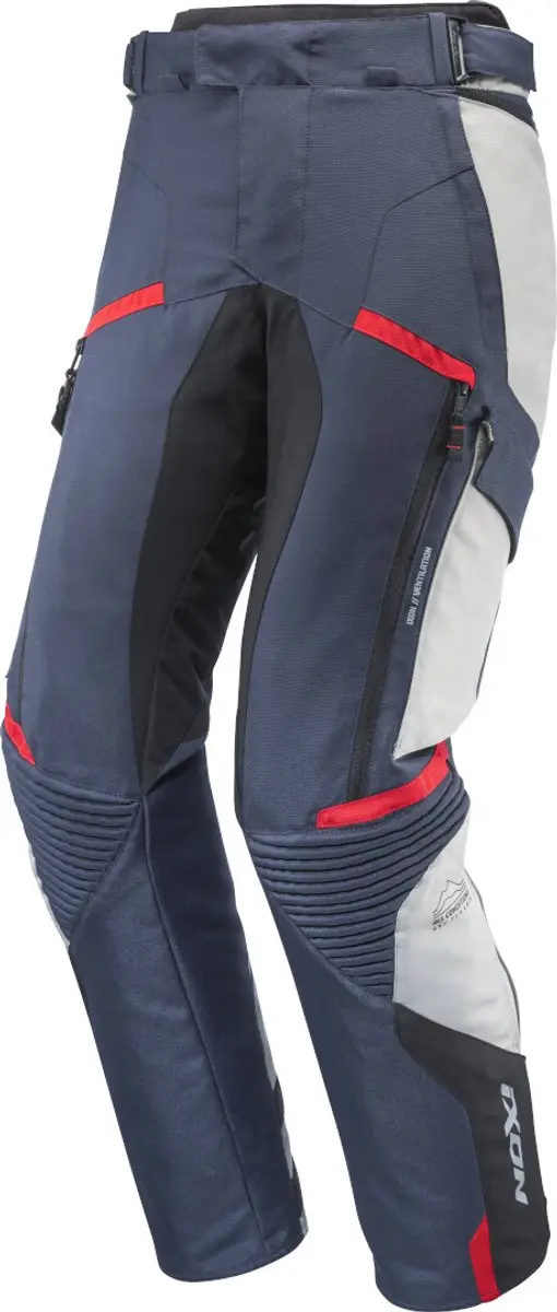 Ixon Midgard PT Grege Marineblauw Zwart Waterdichte Textiele Motorbroek