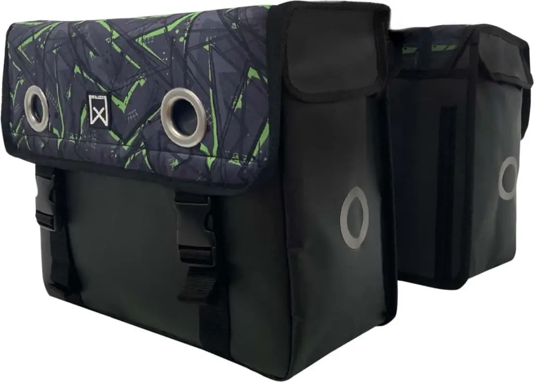 Willex Dubbele Fietstas ECO 30L - Zwart - afbeelding 5 van 6