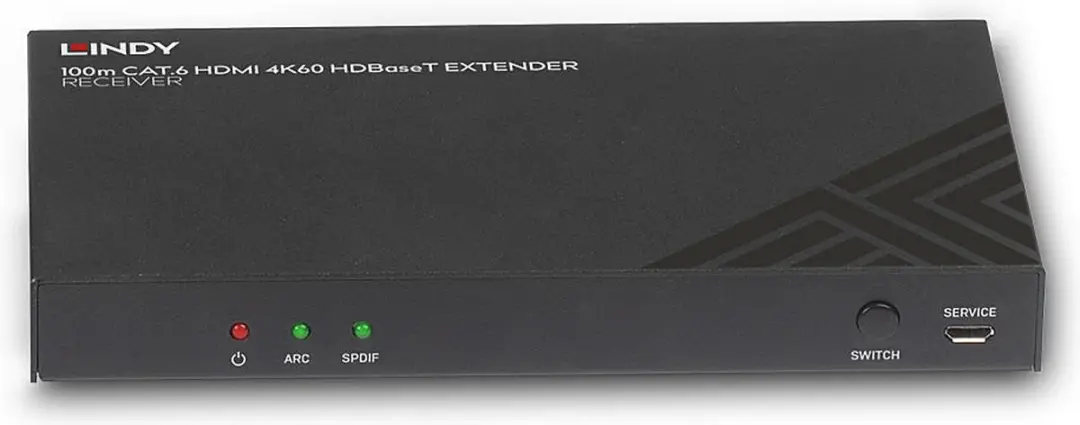 Lindy 38342 audio/video extender AV-receiver Zwart
