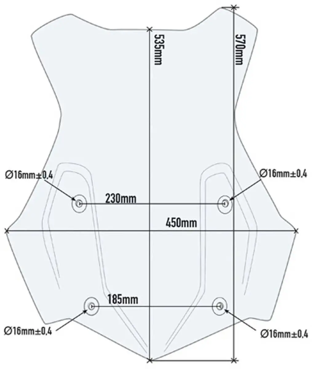 Givi 5124DT BMW R 1200/1250 GS Adventure Voorruit - Transparant