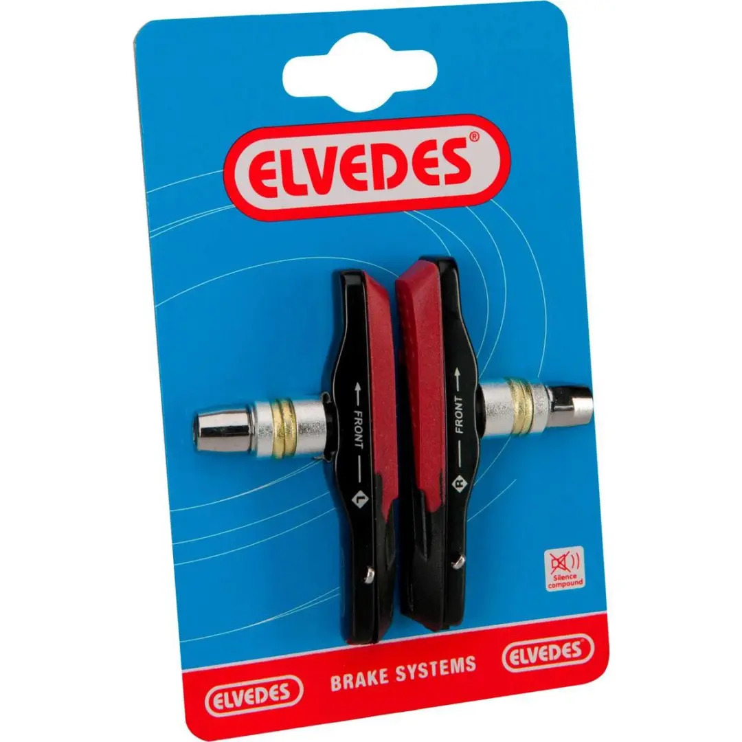 Elvedes Remblokken V-brake 72x12mm - 2 Stuks - Zwart - afbeelding 5 van 6