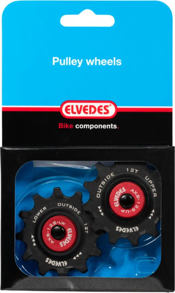 Elvedes Derailleurwieltjes 12T+12T Keramisch 2020097 - afbeelding 2 van 5