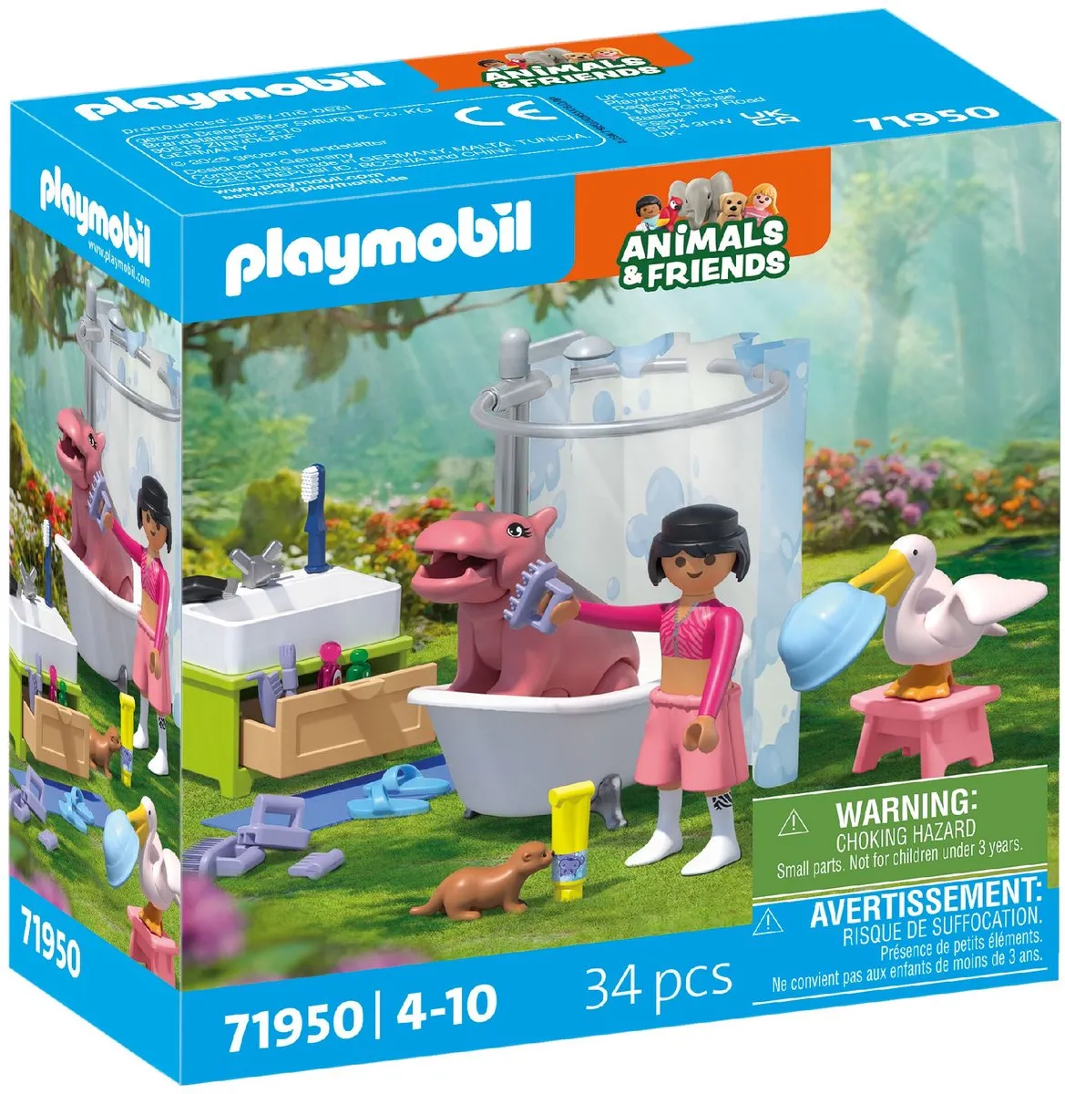 Playmobil Animals & Friends Dierenbadplezier 71950 - Multicolor