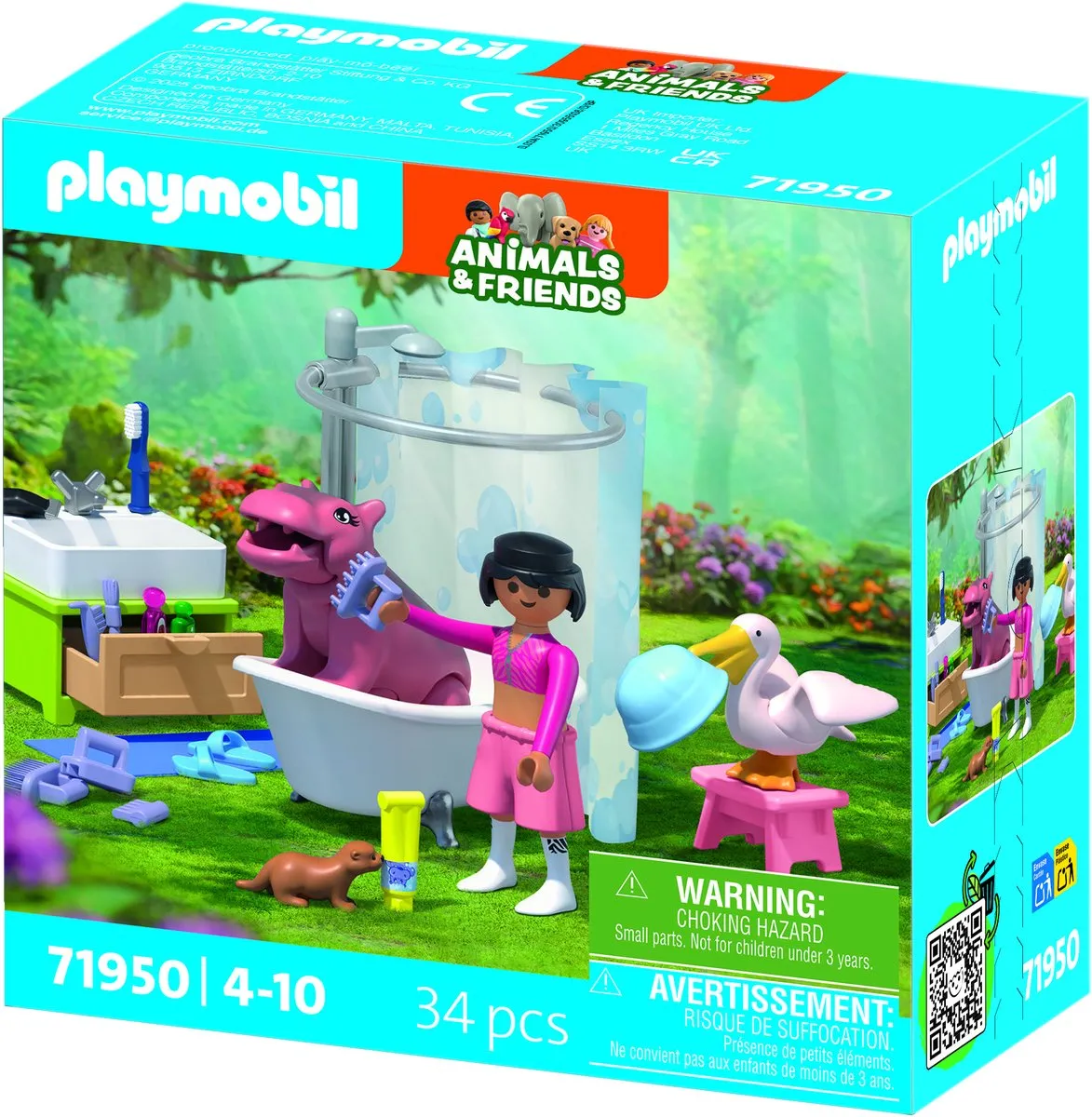 Playmobil Animals & Friends Dierenbadplezier 71950 - Multicolor