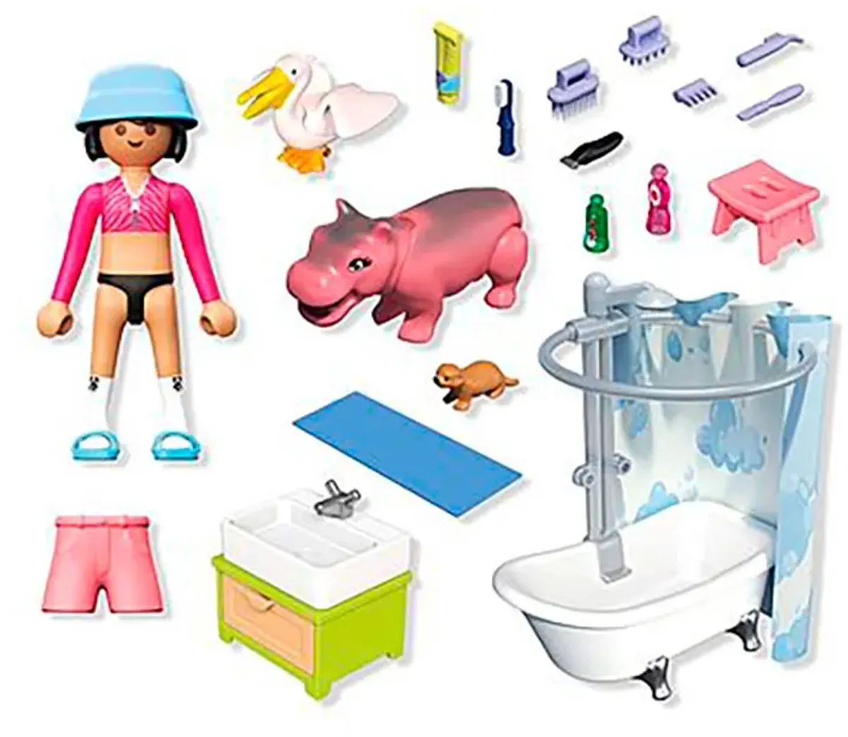 Playmobil Animals & Friends Dierenbadplezier 71950 - Multicolor