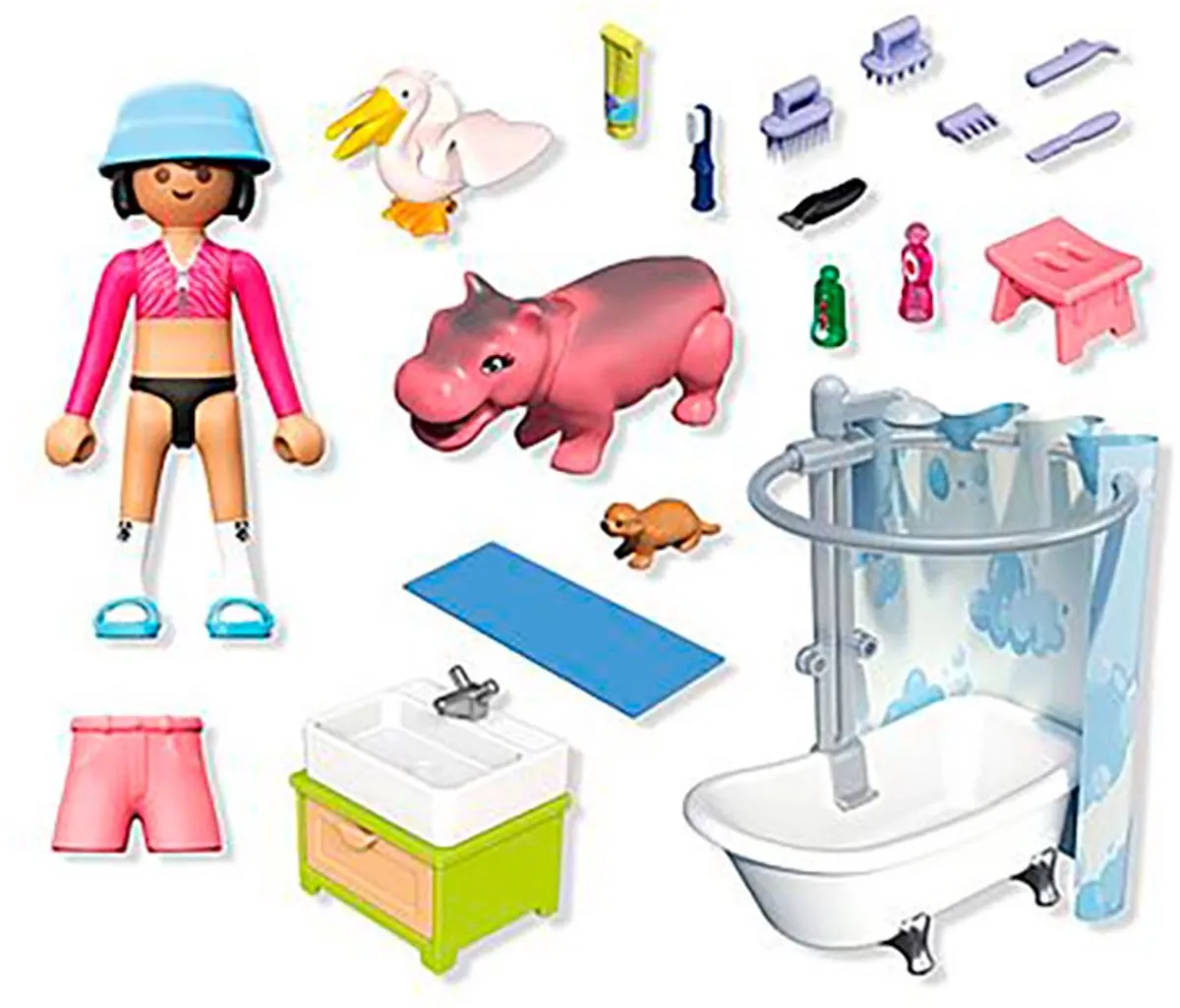 Playmobil Animals & Friends Dierenbadplezier 71950 - Multicolor