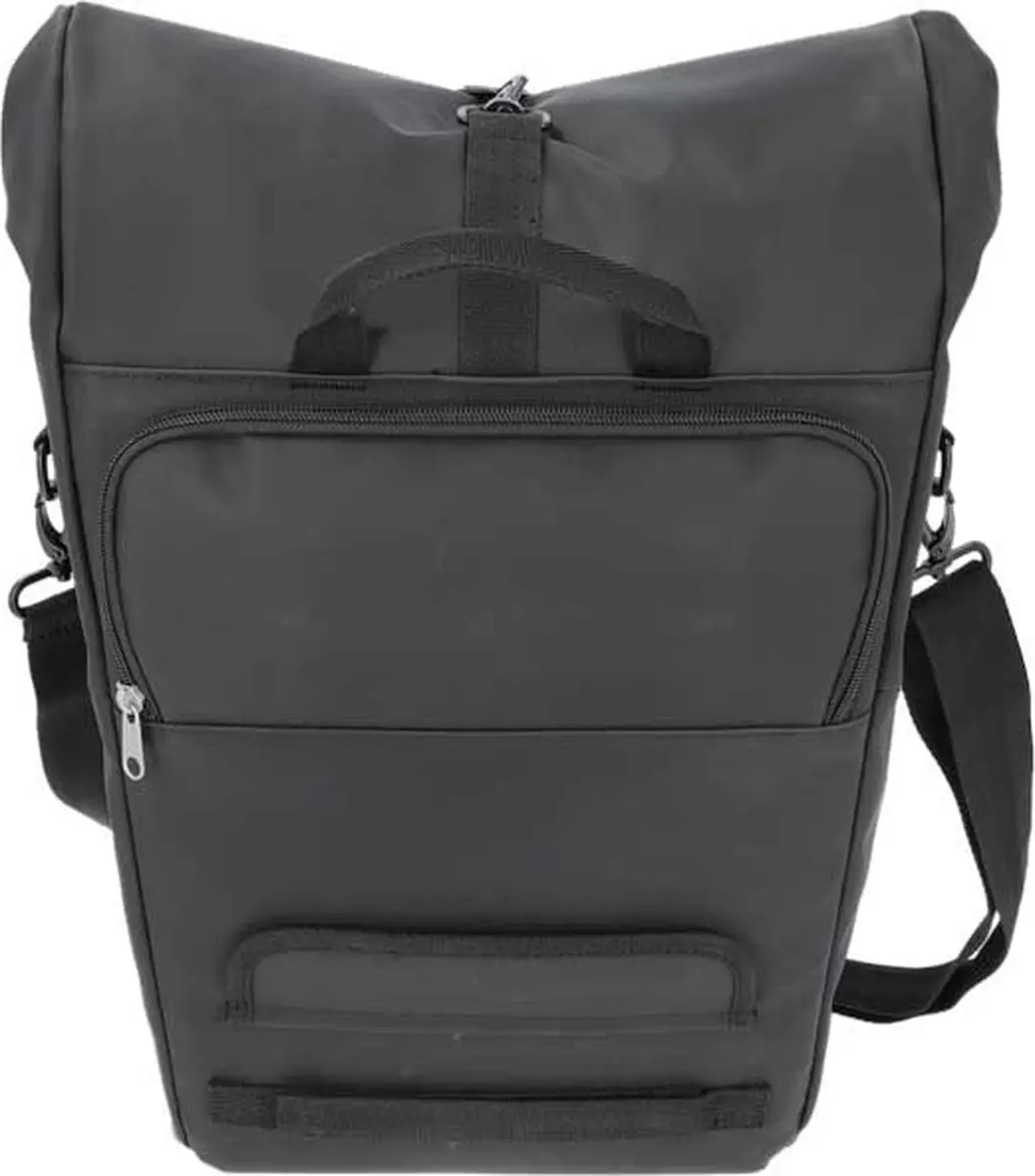 New Looxs Nyborg Single Fietstas - 17L - 13 inch Laptopvak - Zwart - afbeelding 3 van 6