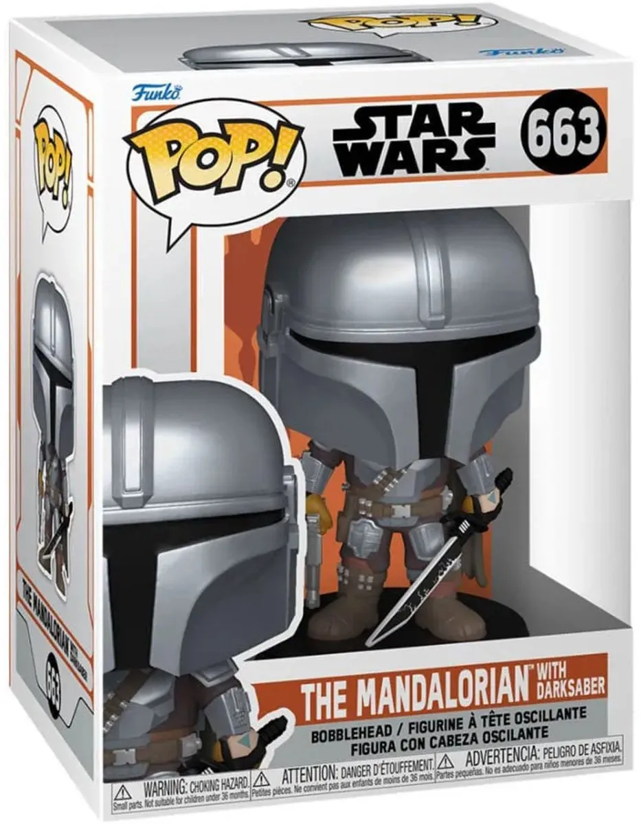 Funko Pop The Mandalorian Darksaber Star Wars #663 - Multi