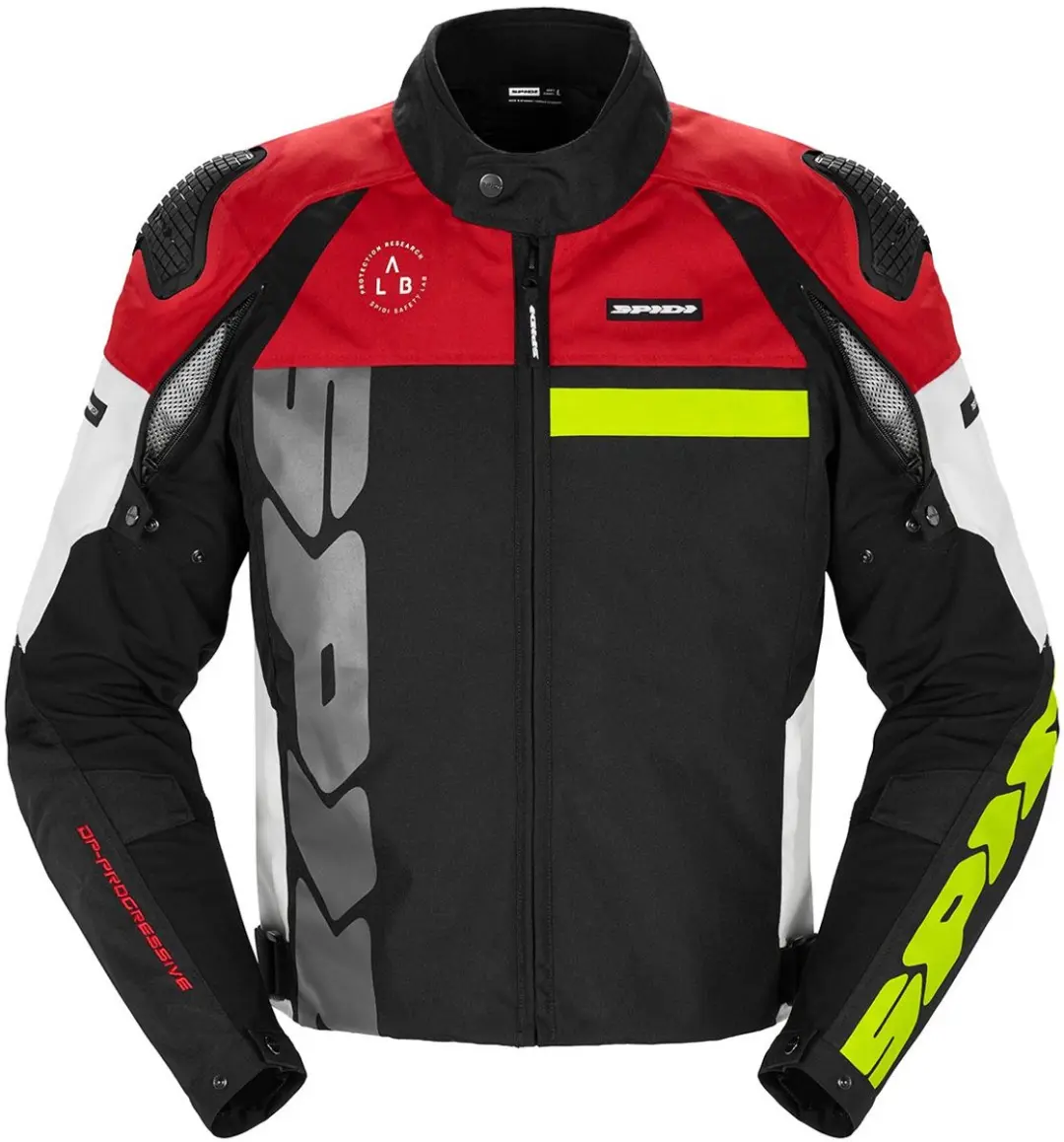 Spidi Progressive Tex Jas Wit Rood