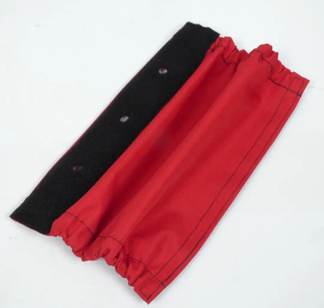 Protection soufflet amortisseur textile rouge Moose pour Quad Long: 298mm Larg: