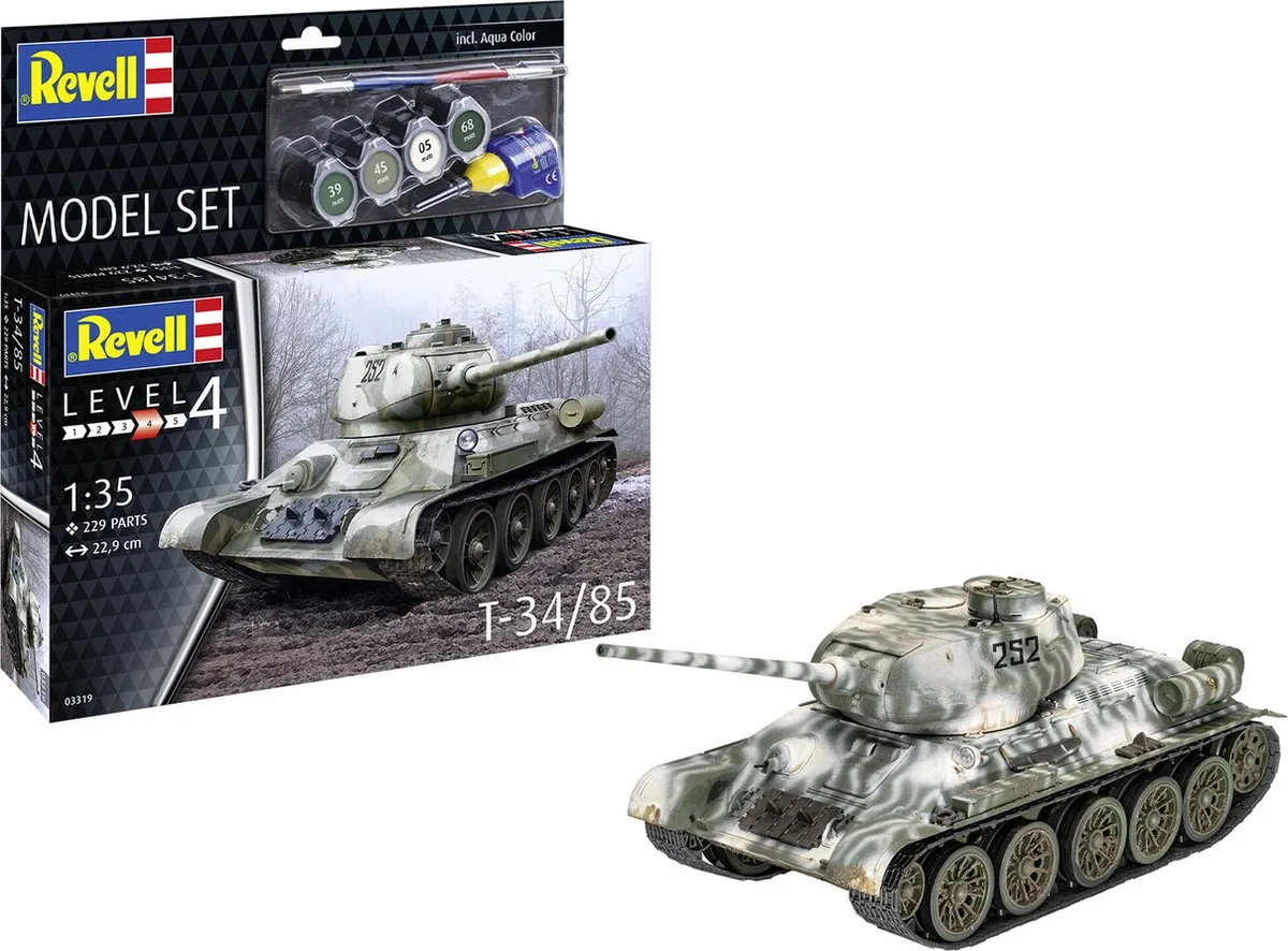 Revell 63319 T-34/85 Tank Modelbouwpakket