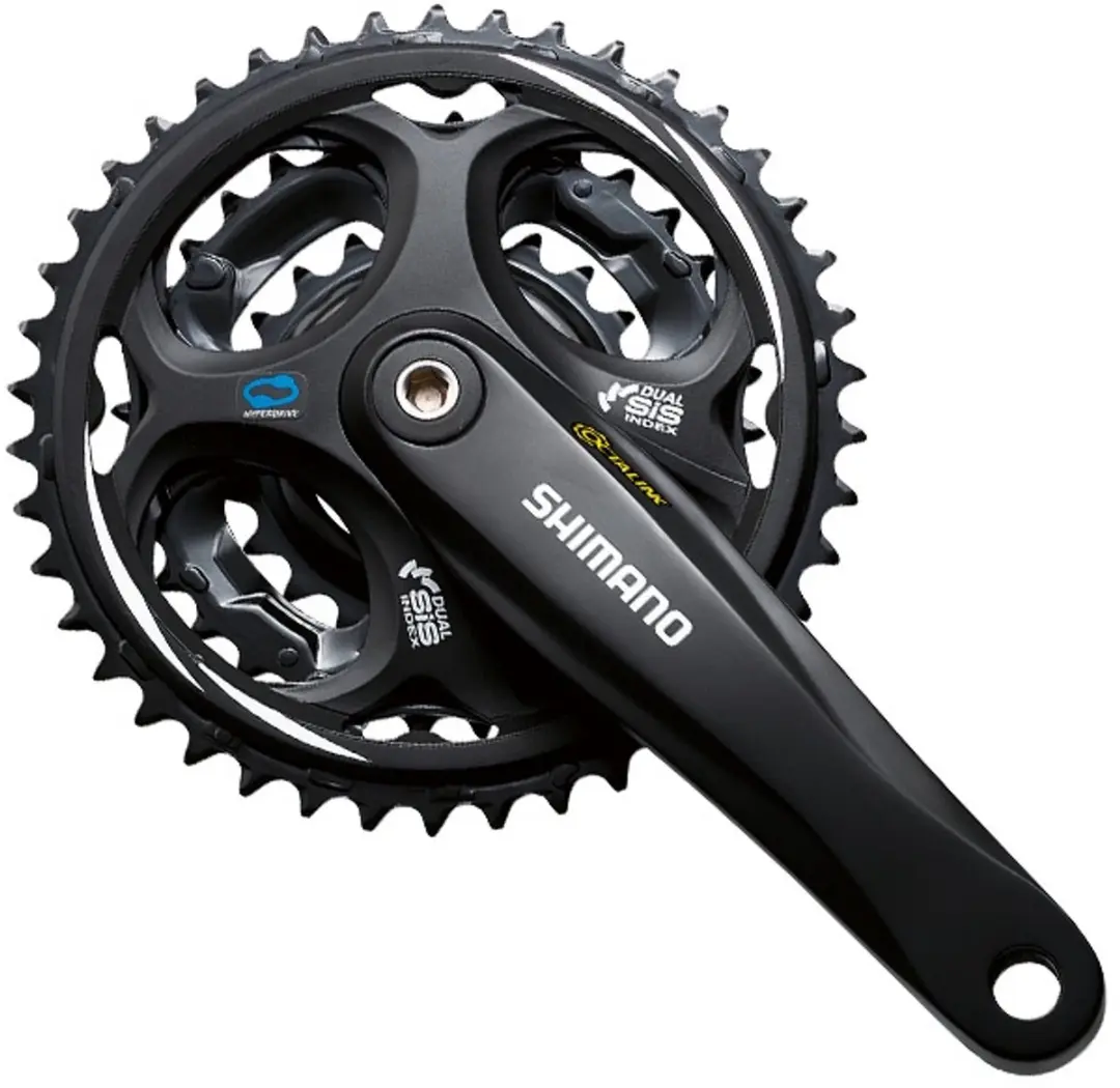 Shimano Crankstel Altus M311 7/8s 48-38-28t 170 Mm Zwart