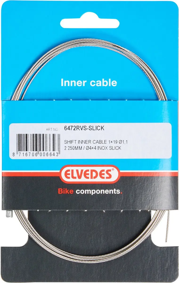 Elvedes 2250mm RVS Schakelkabel - ø1,1mm - Shimano/SRAM