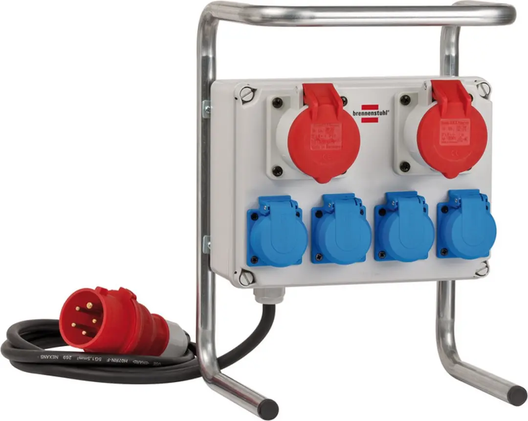 Brennenstuhl Compacte Kleine Stroomverdeler Bkv 2/4 G Ip44 / Bouwstroomverdeler