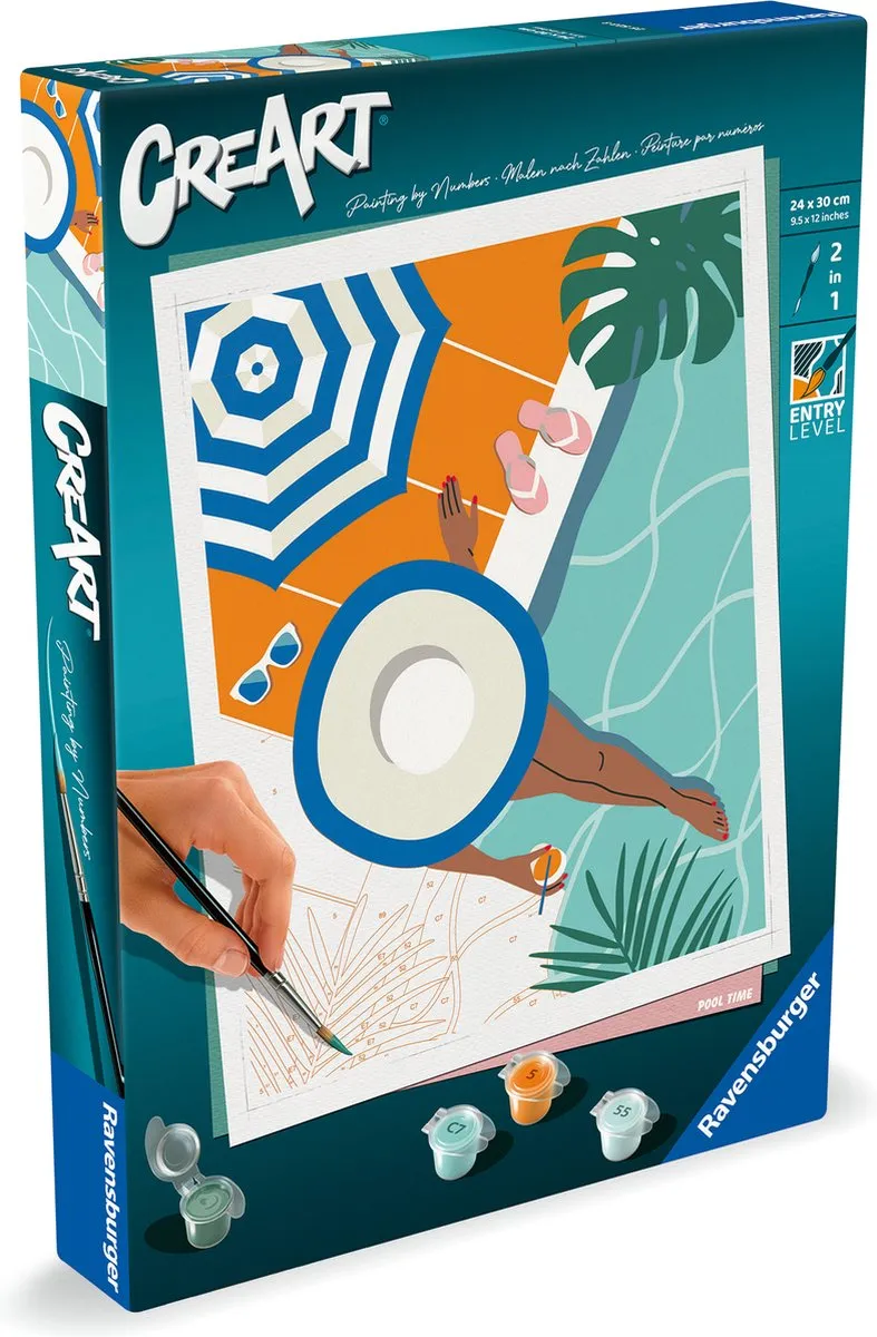 Ravensburger CreArt Pool Time Schilderen op Nummer