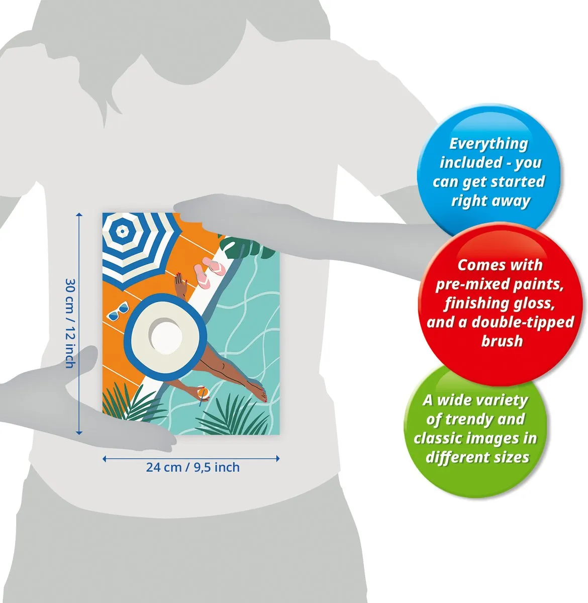 Ravensburger CreArt Pool Time Schilderen op Nummer - Meerkleurig