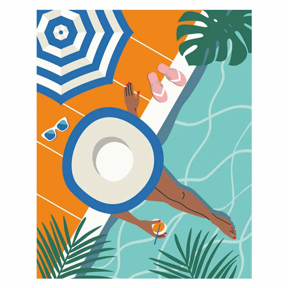 Ravensburger CreArt Pool Time Schilderen op Nummer - Meerkleurig