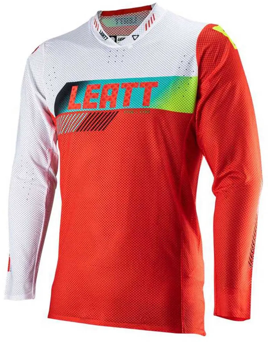 Leatt Moto 5.5 UltraWeld V23 Motocross Jersey M - Rood/Wit - afbeelding 3 van 6