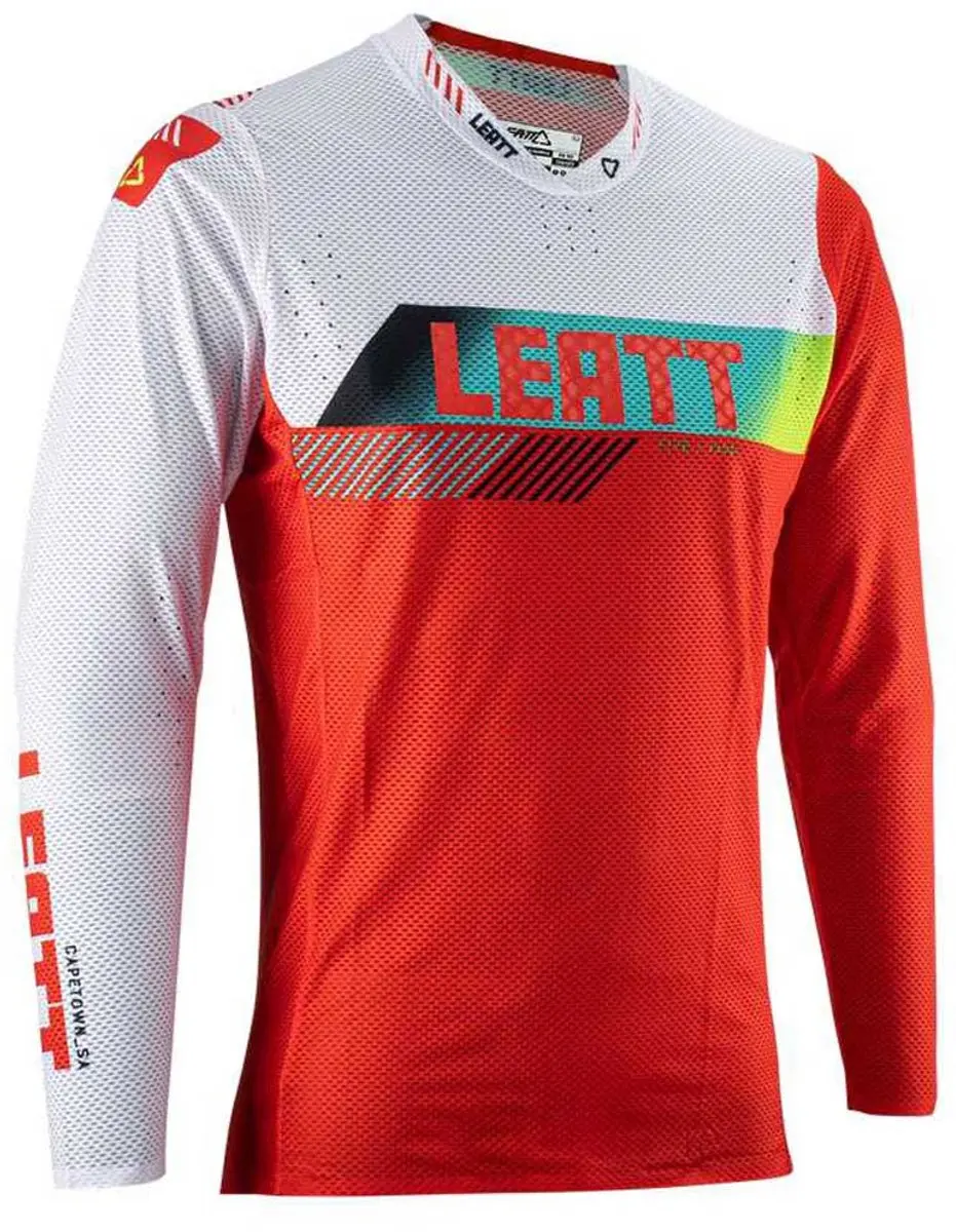 Leatt Moto 5.5 UltraWeld V23 Motocross Jersey M - Rood/Wit - afbeelding 6 van 6
