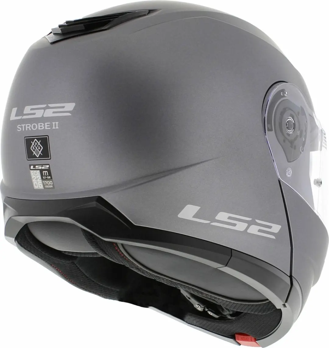 LS2 Helm Strobe II FF908 - Maat S - Grijs