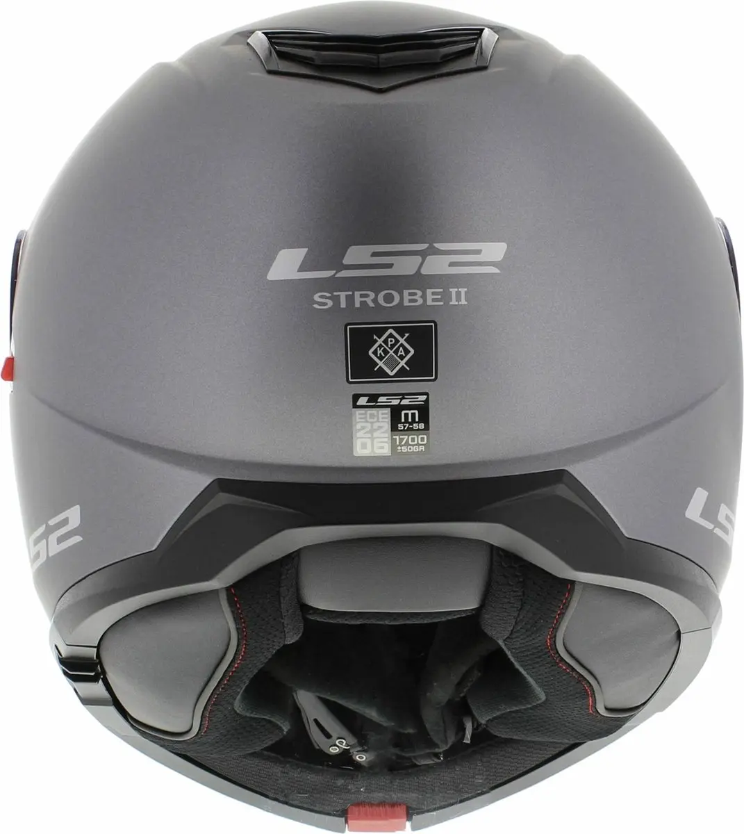 LS2 Helm Strobe II FF908 - Maat S - Grijs