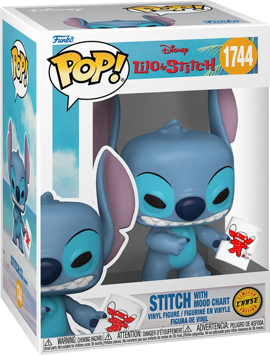 Funko Disney POP! Stitch met Mood Chart - Blauw