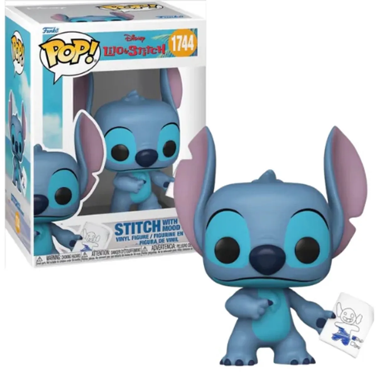 Funko Disney POP! Stitch met Mood Chart - Blauw