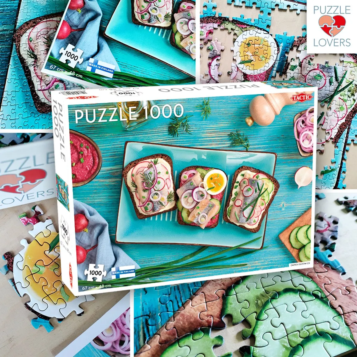 Tactic Danish Sandwich Puzzel 1000 Stuks - Scandinavisch Ontwerp