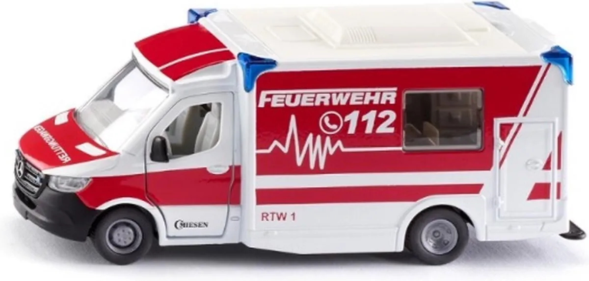 SIKU 2115 Mercedes-Benz Sprinter Ambulance 1:50 - Rood/Wit