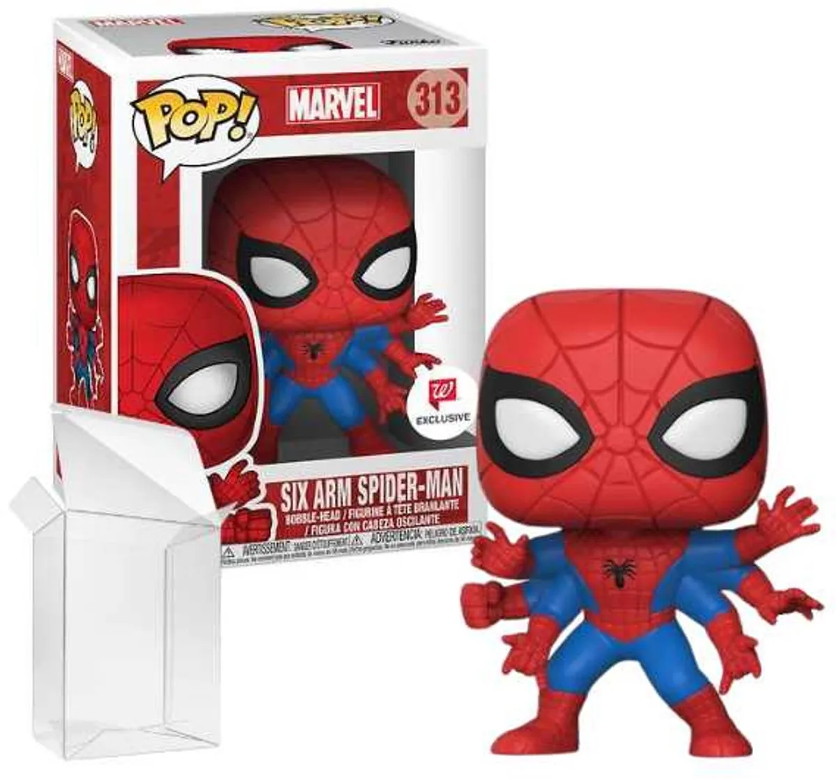 Funko Pop! Marvel Six Arm Spider-Man #313 Walgreens Exclusief - Rood - afbeelding 2 van 2