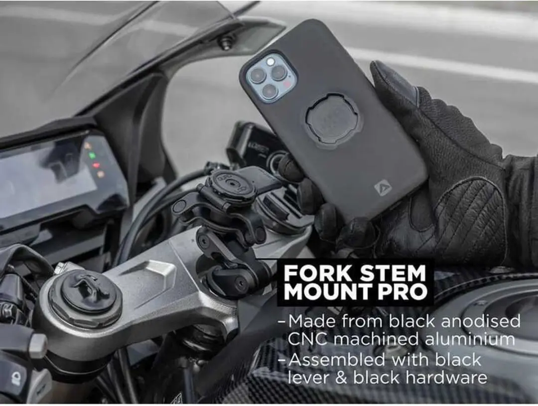 Quad Lock QLM-FSM-PRO Telefoonhouder Motorfiets - Stangbevestiging - Zwart - afbeelding 3 van 6