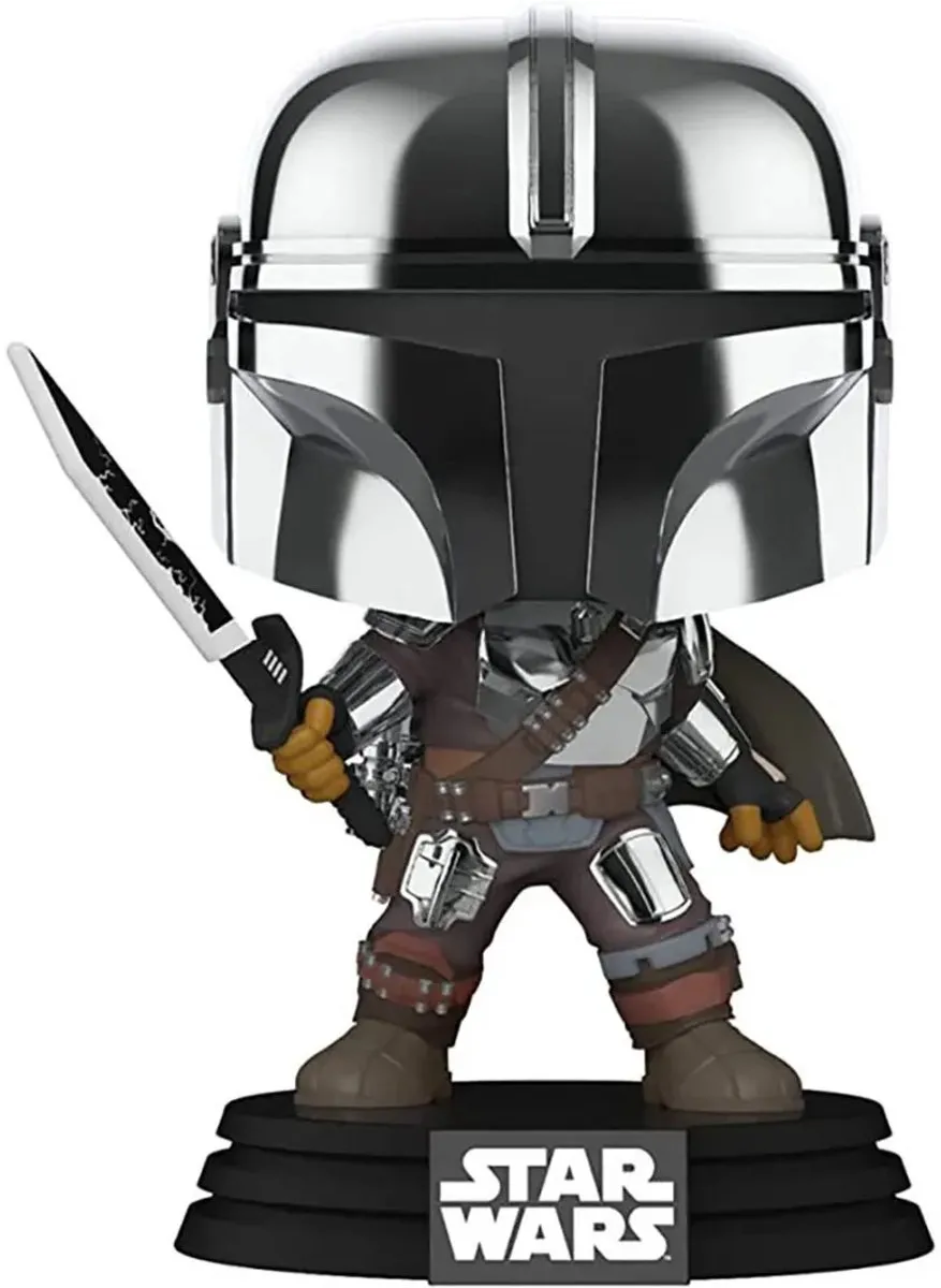 Funko Pop! Mandalorian Mando met Darksaber Glow in the Dark 9cm - afbeelding 5 van 6